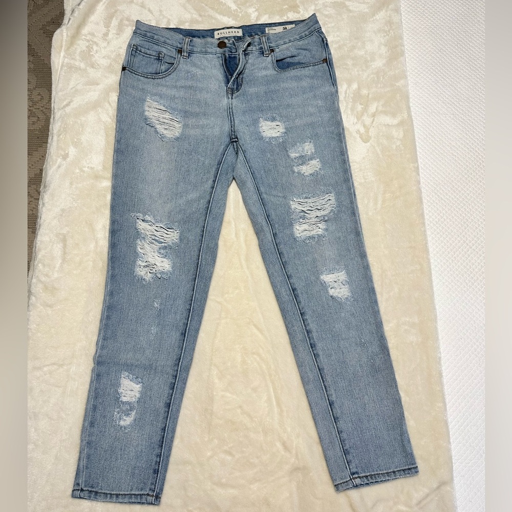 Bullhead Denim Co Ripped Skinny Boyfriend Jeans